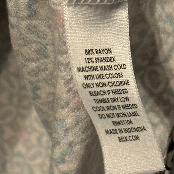 Kim Rogers blouse size PL Womens Top With Geometric Pattern In Rayon & Spandex - Picture 5 of 12